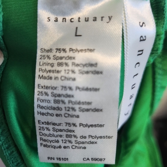 Sanctuary Kelly Green Bikini Set size Large - Picture 4 of 7